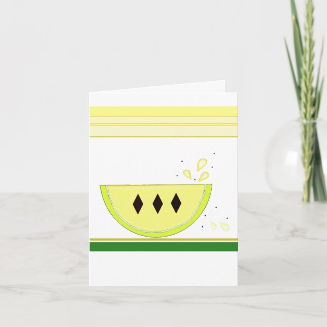 Cartão Sour Lemon Notecard (Frente)