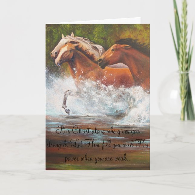 Cartão Source of Strength Greeting Card (Frente)