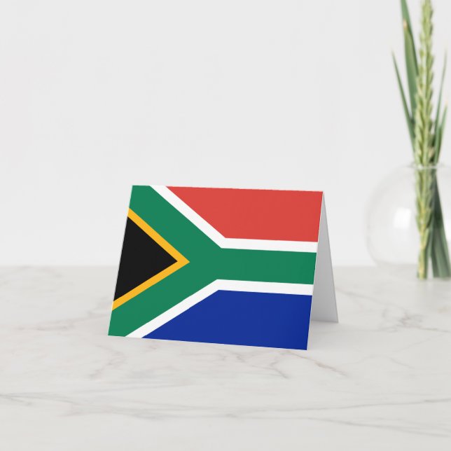 Cartão South Africa Flag (Frente)