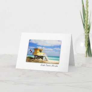 Cartão South Beach Florida Greeting Card