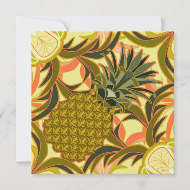 Cartão South Beach Pineapple Flat (Frente)