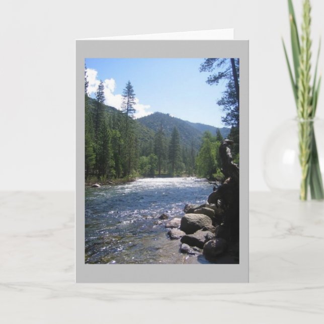 Cartão South Fork Kings River, King's Canyon, CA (Frente)