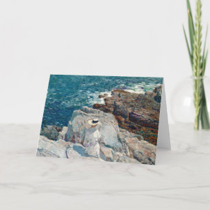 Cartão South Ledges, Appledore   Childe Hassam