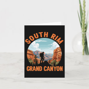 Cartão South Rim Grand Canyon Caminhando Aventura ao Exte