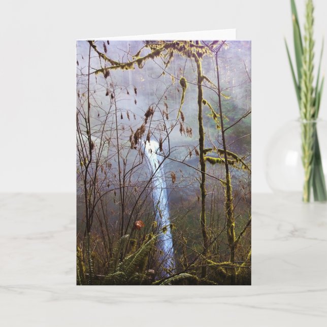 Cartão South Silver Falls, Oregon (Frente)