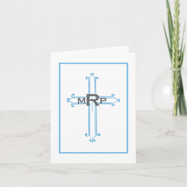 Cartão Southern Cross Christian Notecard & Invite - Azul (Frente)