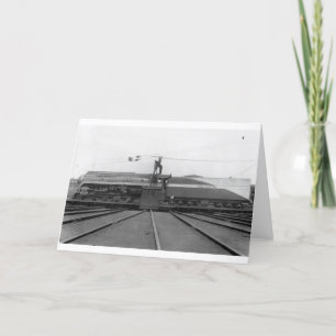 Cartão Southern Railway Steam Locomotive on turntable