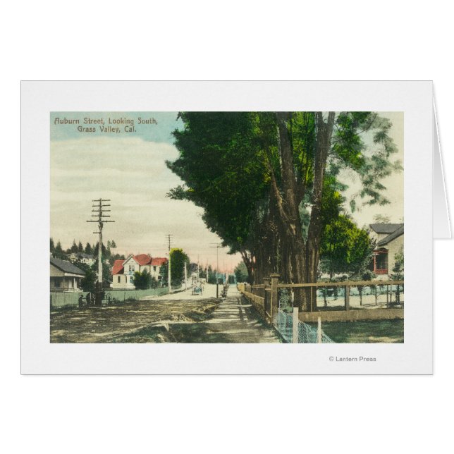 Cartão Southern View da Rua Auburn (Frente Horizontal)