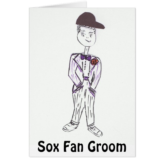 Cartão Sox Fan Groom (Frente)