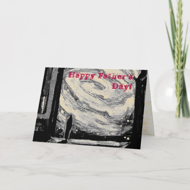 Cartão Sozinho com o Abismo Brilhante (Frente)