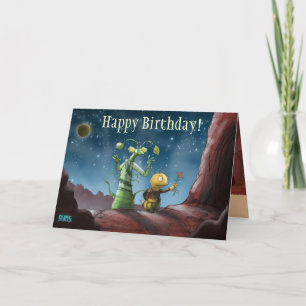 Cartão Space Bugs Adventure Birthday Card