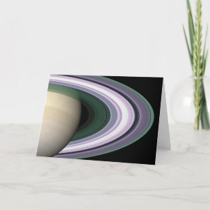 Cartão Space Photo Saturn's Rings Blank Card