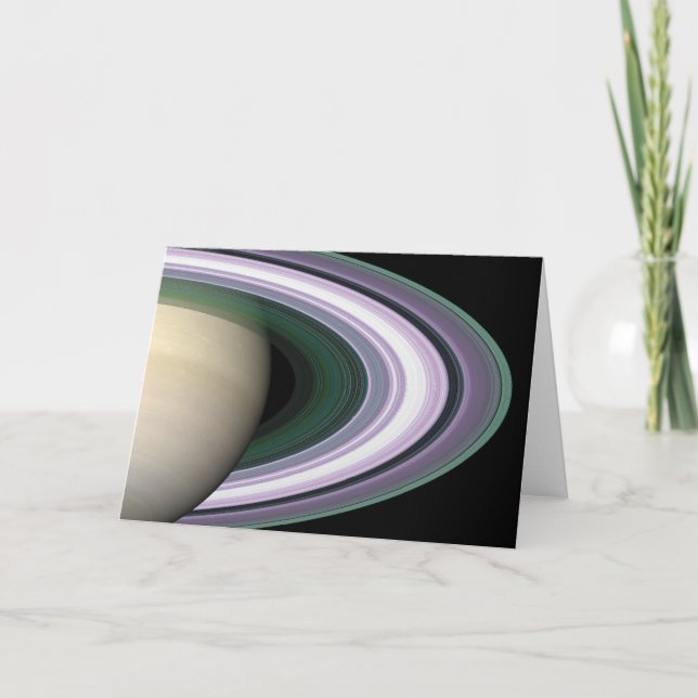 Cartão Space Photo Saturn's Rings Blank Card (Frente)