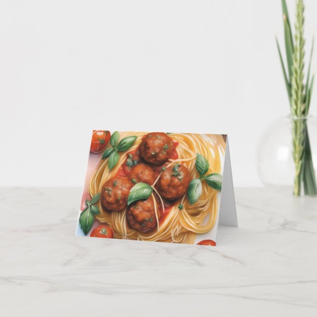 Cartão Spaghetti Nacional Dia A - 4 de janeiro - Aquarela (Frente)