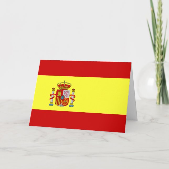 Cartão Spain Flag (Frente)