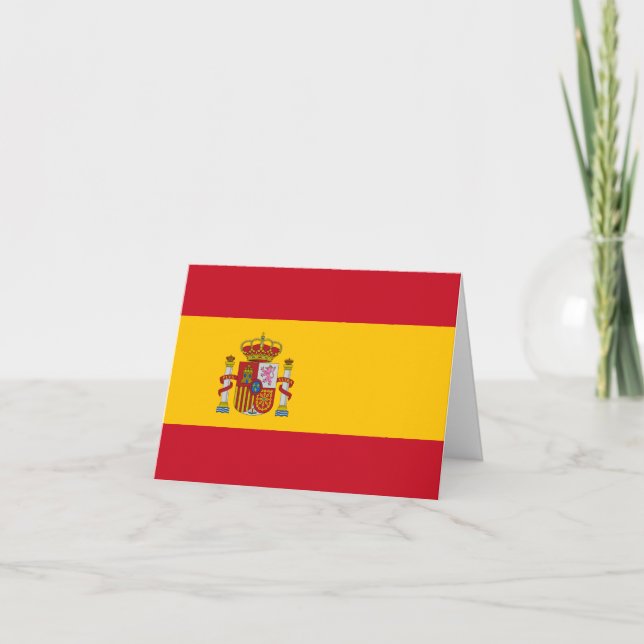 Cartão Spain (Spanish) Flag (Frente)