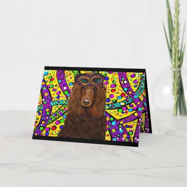 Cartão Spaniel de Água Irlandês (Frente)