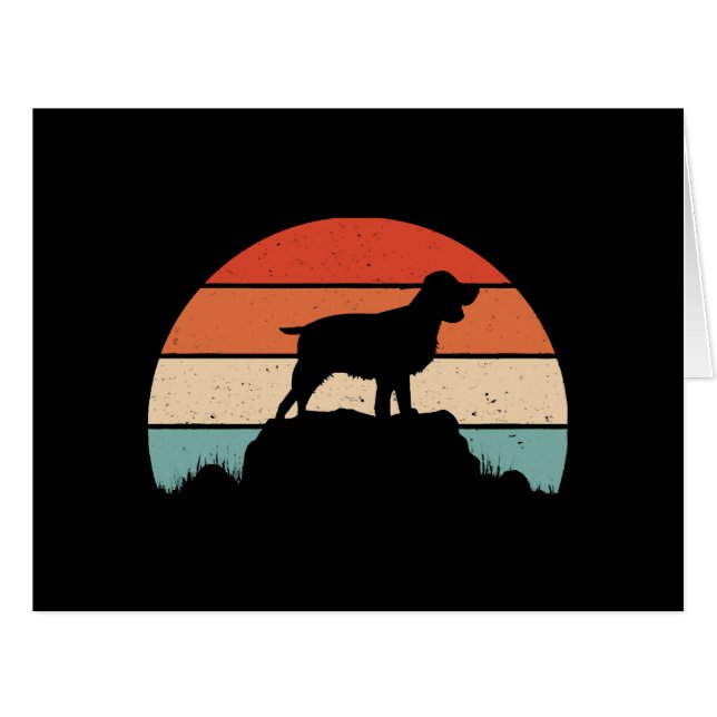 Cartão Spaniel de springer em inglês (Frente horizontal)