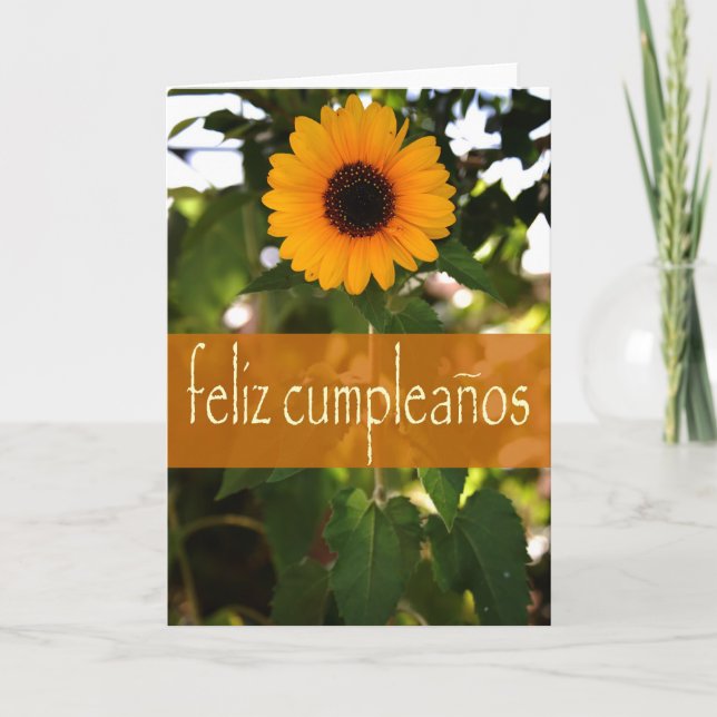 Cartão Spanish Birthday Card (Frente)
