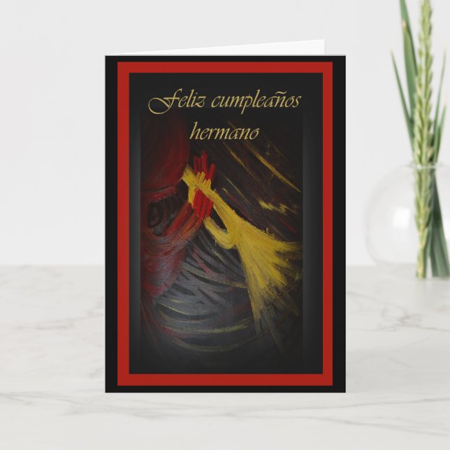 Cartão Spanish Birthday Card For Brother (Frente)