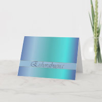 Spanish Congratulations Gradient Ocean Blue Card