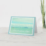 Cartão Spanish: Cumpleanos papá- dad's birthday<br><div class="desc">Tarjeta de cumpleanos en espanol,  para un papá con foto de un barco.  Greeting card for dad's birthday with a photo of a sail boat in the bay,  on blue background. Photography by Maria Santos (Lusinhas do Sul)</div>