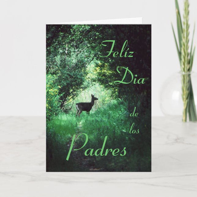 Cartão Spanish: Dia del Padre/ Father's day (Frente)