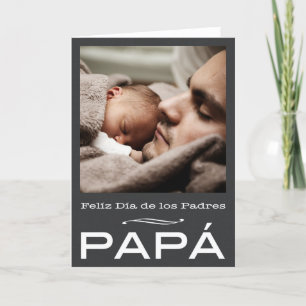 Cartão Spanish Father's Day Card Template