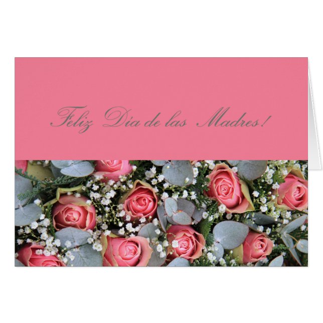 Cartão Spanish Happy Mother’s Day (Frente Horizontal)