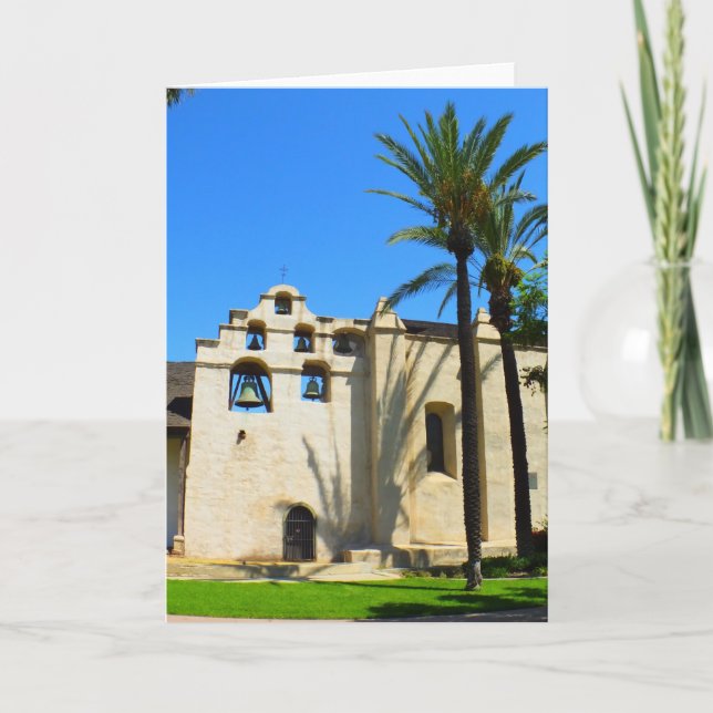 Cartão Spanish Mission greeting card - blank inside (Frente)