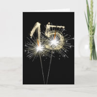 Sparklers de 15 em Preto
