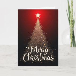 Cartão Sparkling Tree – Merry Christmas card
