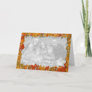 Cartão Sparkly Autumn Leaves