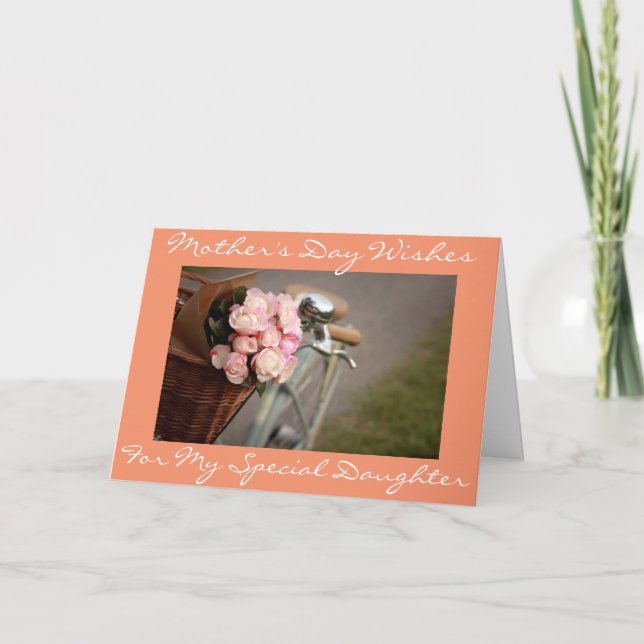 CARTÃO **SPECIAL DAUGHTER** SPECIAL MOM ON "MOTHER'S DAY" (Frente)