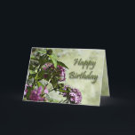 Cartão Special Friend Birthday Card<br><div class="desc">A beautiful painterly affect on this photograph of purple and pink flowers makes a wonderful birthday card. Inside message says that God already knows how special this friend is and you want them to know you think they are special, too. A hug and a prayer are included for a joyful...</div>