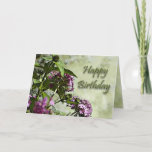 Cartão Special Friend Birthday Card<br><div class="desc">A beautiful painterly affect on this photograph of purple and pink flowers makes a wonderful birthday card. Inside message says that God already knows how special this friend is and you want them to know you think they are special, too. A hug and a prayer are included for a joyful...</div>