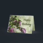 Cartão Special Friend Birthday Card<br><div class="desc">A beautiful painterly affect on this photograph of purple and pink flowers makes a wonderful birthday card. Inside message says that God already knows how special this friend is and you want them to know you think they are special, too. A hug and a prayer are included for a joyful...</div>