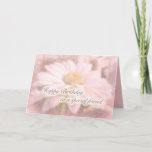 Cartão Special Friend Birthday - Gerbera Daisy<br><div class="desc">A pretty,  pink floral birthday card with a Gerbera daisy textured and softened.</div>