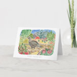 Cartão Special Friend Desert Quail Birthday Card<br><div class="desc">This bright colorful desert landscape with a mama quail and her cute quirky babies, will add a smile to the recipient. It includes the quote, "Life was meant for good friends & great adventures! " Keep the quote and and Happy Birthday message or personalize this greeting card with your own...</div>