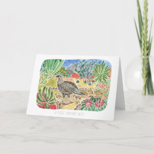 Cartão Special Friend Desert Quail Birthday Card