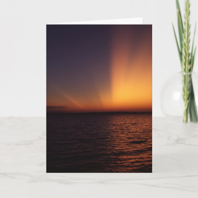 Cartão Spectacular Sunset Greeting Card (Frente)