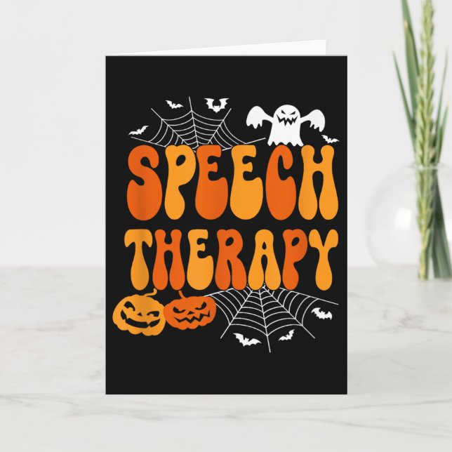 Cartão Speech Therapy Speech Therast Speech Pathology Hal (Frente)