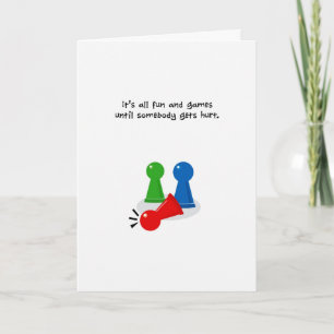 Cartão Speedy Recovery, Humorous Fun and Games Card