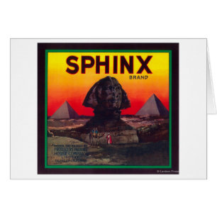 Cartão Sphinx Orange LabelLindsay, CA
