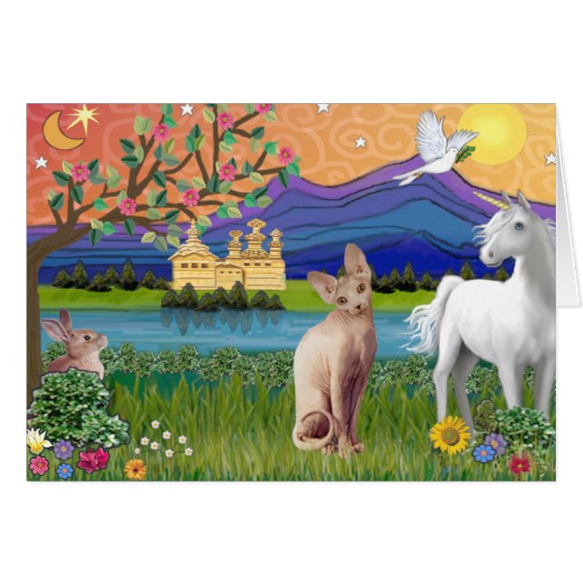 Cartão Sphynx Cat 1 - Terra Fantástica (Frente Horizontal)