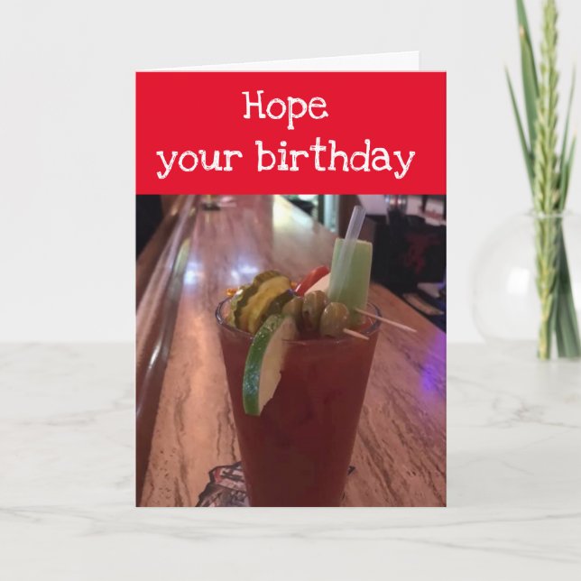 CARTÃO SPICY BIRTHDAY WISH JUST FOR YOUR *BIRTHDAY* (Frente)