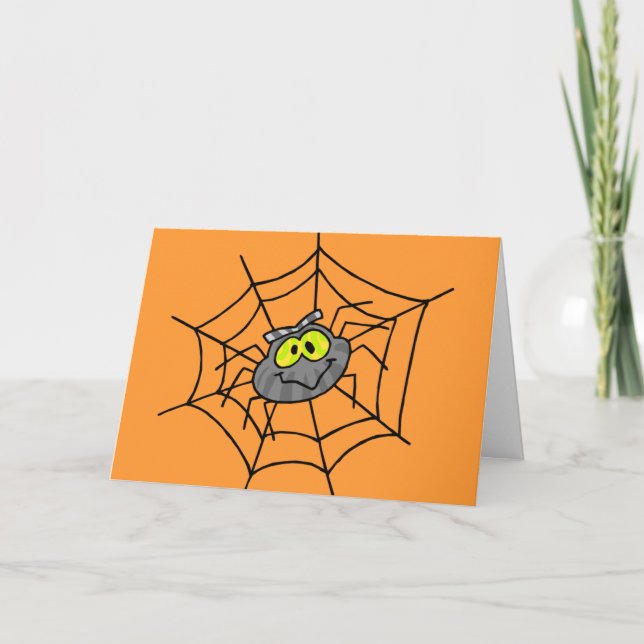 cartão Spider Halloween (Frente)