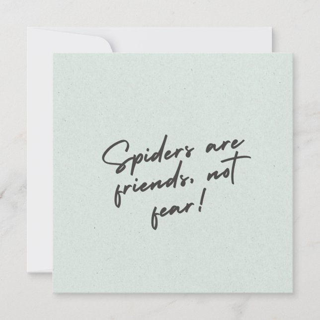 Cartão Spider Spirit - Bold Nature Inspirou-se na Design  (Frente)