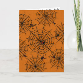 Cartão Spider Web Greeting Card