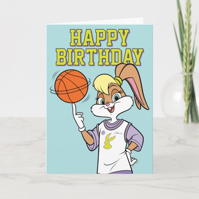 Cartão Spin de basquete da Lola (Frente)